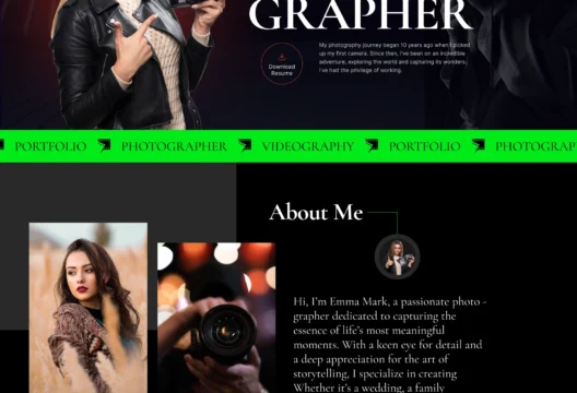 Photographer-Portfolio-Home-page
